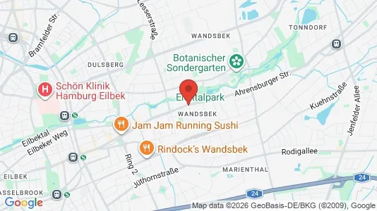 Apartments for rent i Hamburg Wandsbek - kort over placeringen