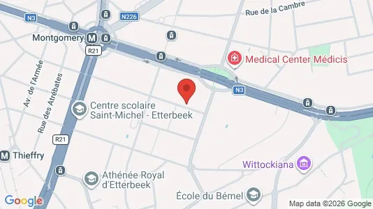 Apartments for rent i Brussels Sint-Pieters-Woluwe - kort over placeringen