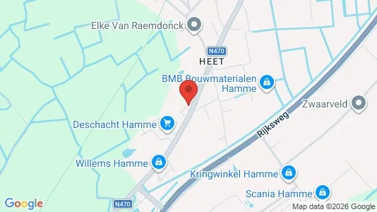 Apartments for rent i Hamme - kort over placeringen