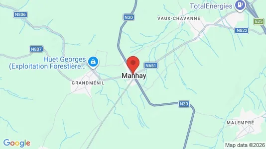 Houses for rent i Manhay - kort over placeringen