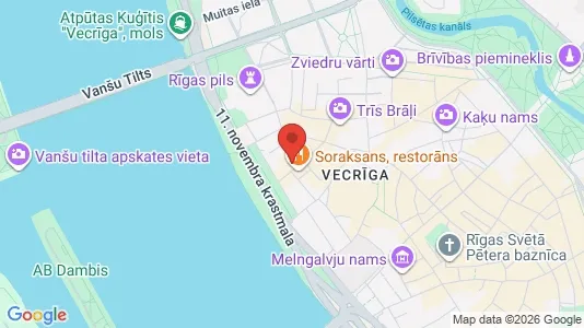Apartments for rent i Riga Centrs - kort over placeringen