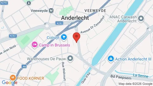 Apartments for rent i Brussels Anderlecht - kort over placeringen