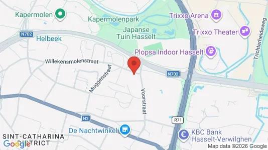 Apartments for rent i Hasselt - kort over placeringen