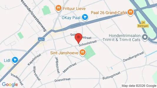 Apartments for rent i Beringen - kort over placeringen