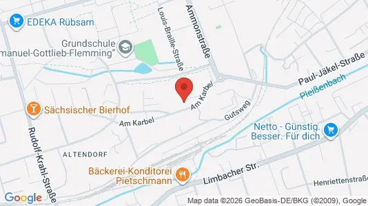 Apartments for rent i Chemnitz - kort over placeringen