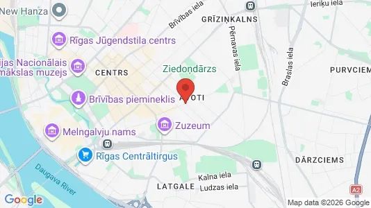 Apartments for rent i Riga Avoti - kort over placeringen