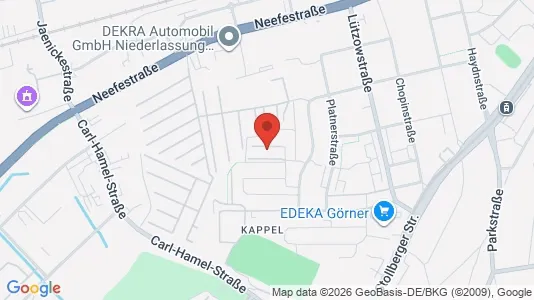 Apartments for rent i Chemnitz - kort over placeringen
