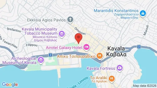 Apartments for rent i Kavala - kort over placeringen