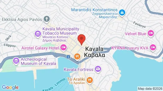 Apartments for rent i Kavala - kort over placeringen