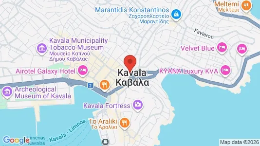Apartments for rent i Kavala - kort over placeringen