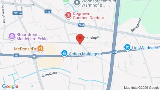 Rooms for rent i Maldegem - kort over placeringen