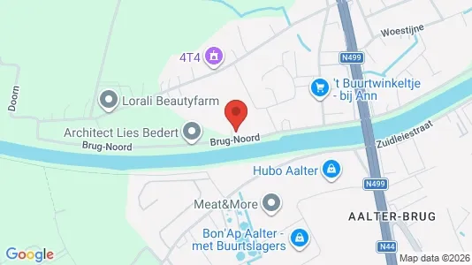 Apartments for rent i Aalter - kort over placeringen