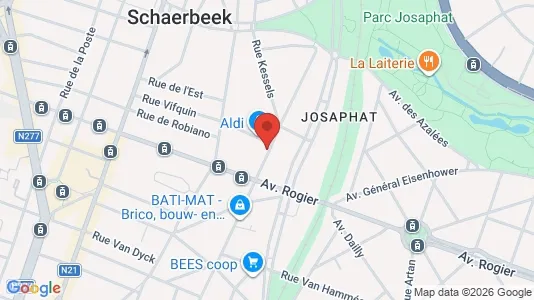 Apartments for rent i Brussels Schaarbeek - kort over placeringen