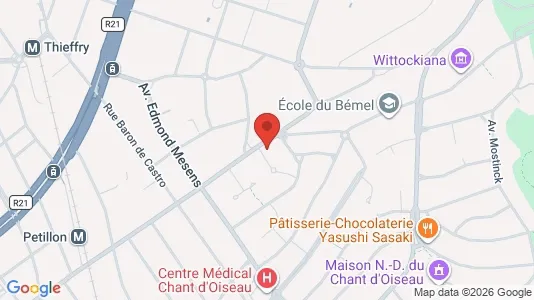 Apartments for rent i Brussels Sint-Pieters-Woluwe - kort over placeringen