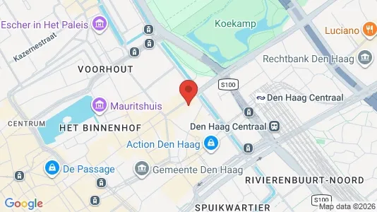 Apartments for rent i The Hague Centrum - kort over placeringen