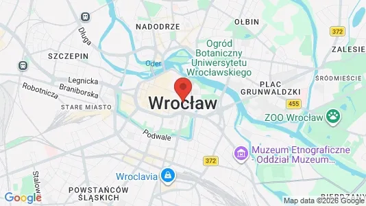 Apartments for rent i Wrocław - kort over placeringen