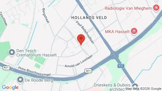 Apartments for rent i Hasselt - kort over placeringen