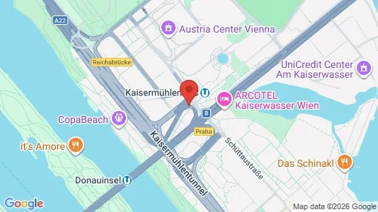 Apartments for rent i Vienna Donaustadt - kort over placeringen