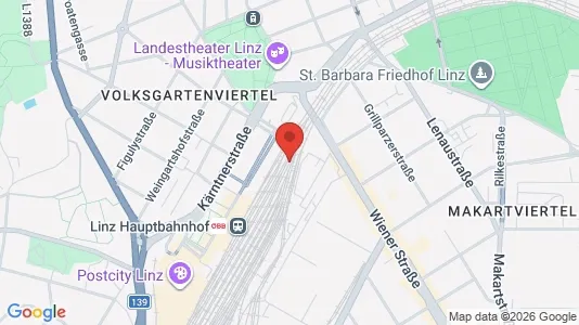 Apartments for rent i Leonding - kort over placeringen