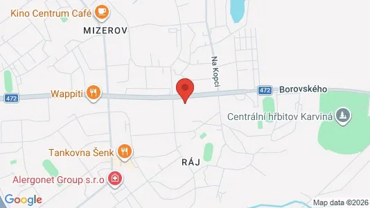 Apartments for rent i Karviná - kort over placeringen