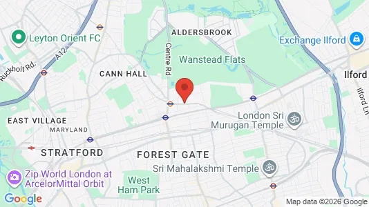 Houses for rent i London E7 - kort over placeringen