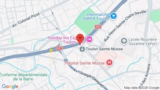 Apartments for rent i Toulon - kort over placeringen
