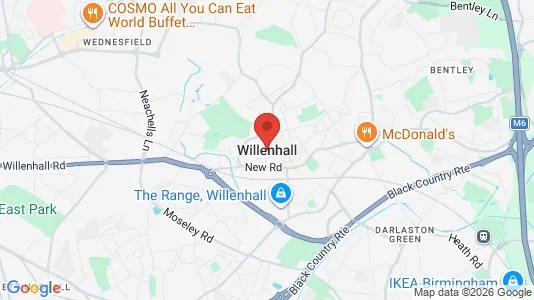 Apartments for rent i Willenhall - West Midlands - kort over placeringen