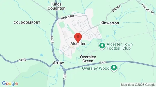 Apartments for rent i Alcester - Warwickshire - kort over placeringen
