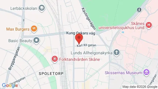 Apartments for rent i Lund - kort over placeringen