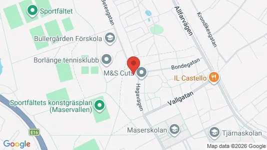 Apartments for rent i Borlänge - kort over placeringen
