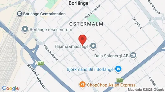Apartments for rent i Borlänge - kort over placeringen