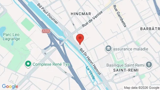 Apartments for rent i Reims - kort over placeringen