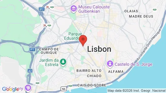 Apartments for rent i Lisboa Santo António - kort over placeringen