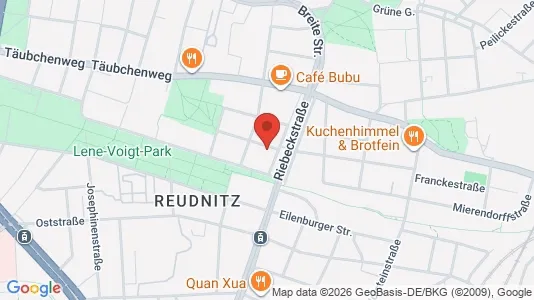 Apartments for rent i Leipzig - kort over placeringen