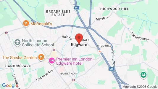 Houses for rent i Edgware - Middlesex - kort over placeringen