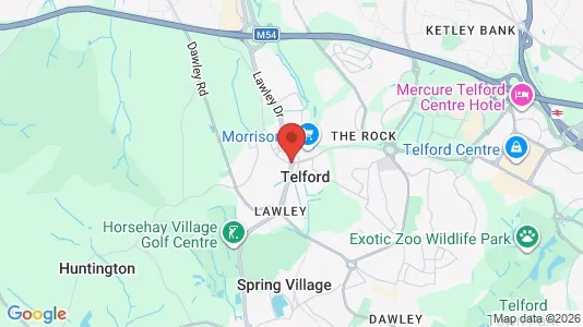 Apartments for rent i Telford - Shropshire - kort over placeringen