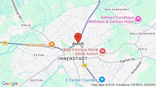 Houses for rent i Aurich - kort over placeringen