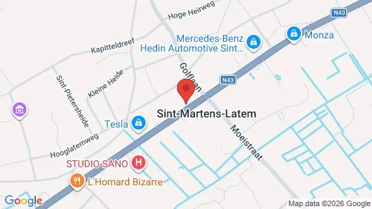 Apartments for rent i Sint-Martens-Latem - kort over placeringen