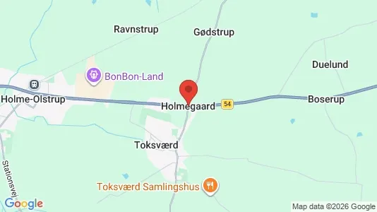 Houses for rent i Holmegaard - kort over placeringen