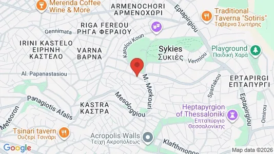 Apartments for rent i Neapoli-Sykies - kort over placeringen