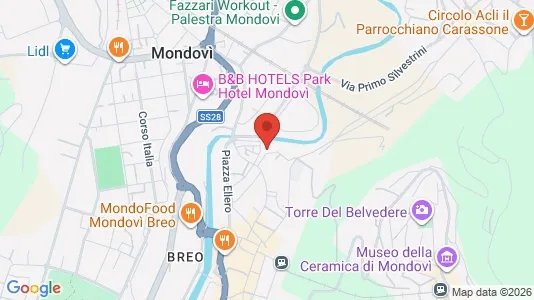 Apartments for rent i Mondovì - kort over placeringen