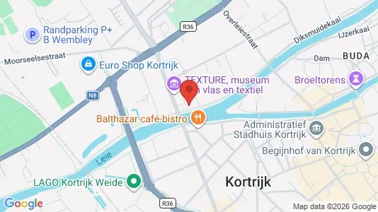 Apartments for rent i Kortrijk - kort over placeringen