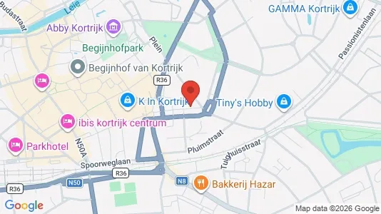 Apartments for rent i Kortrijk - kort over placeringen