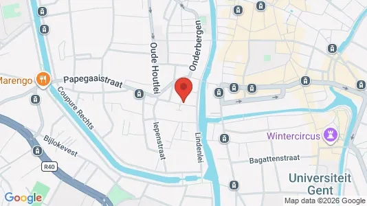 Apartments for rent i Stad Gent - kort over placeringen