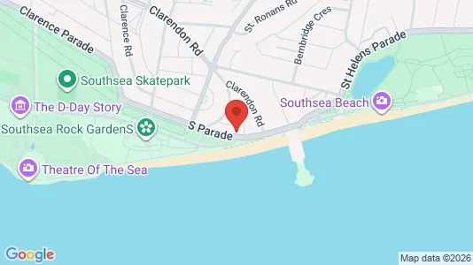 Apartments for rent i Southsea - Hampshire - kort over placeringen