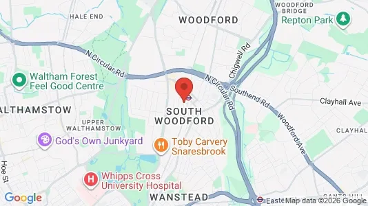 Apartments for rent i London E18 - kort over placeringen
