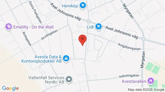 Apartments for rent i Avesta - kort over placeringen