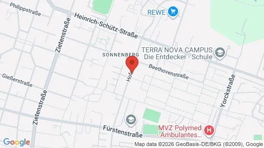 Apartments for rent i Chemnitz - kort over placeringen
