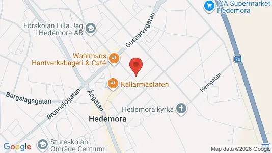 Apartments for rent i Hedemora - kort over placeringen