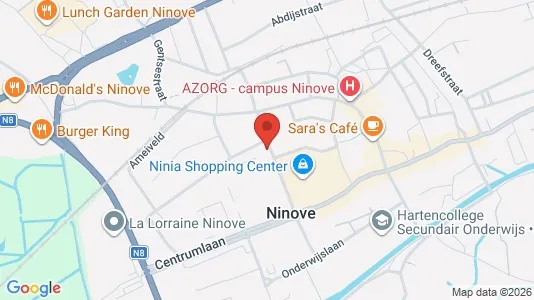 Apartments for rent i Ninove - kort over placeringen